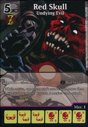 Marvel Dice Masters Age of Ultron  card 140 Red Skull: Undying Evil