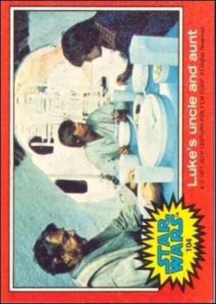 Star Wars: Series 2 (Base Set) card 104 Luke's uncle and aunt