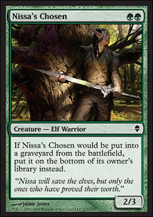 Magic The Gathering: Zendikar (Base Set) card 171 Nissa's Chosen
