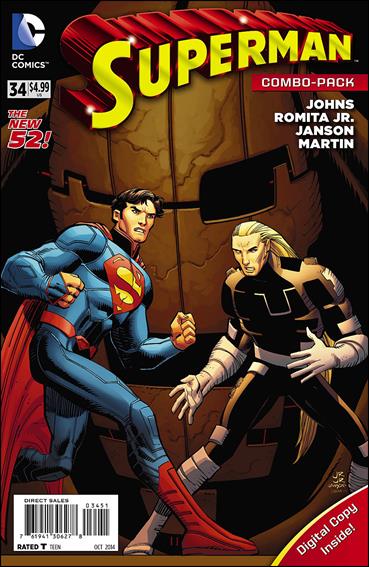 Superman (2011) issue 34-B Polybagged John Romita Jr. Cover Combo Pack