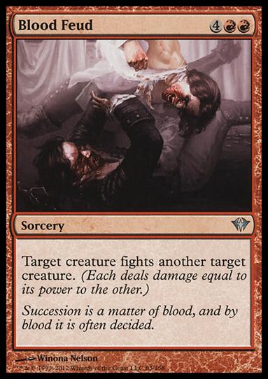 Magic the Gathering: Dark Ascension (Base Set) card 83 Blood Feud