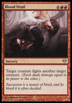 Magic the Gathering: Dark Ascension (Base Set) card 83 Blood Feud