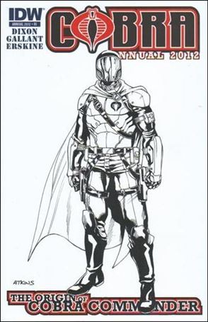 Cobra Annual issue 2012-C Robert Atkins 1:10 Black and White Cover