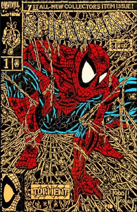 Spider-Man (1990) issue 1-W McFarlane Shattered Comics Gold Cover 1/3000