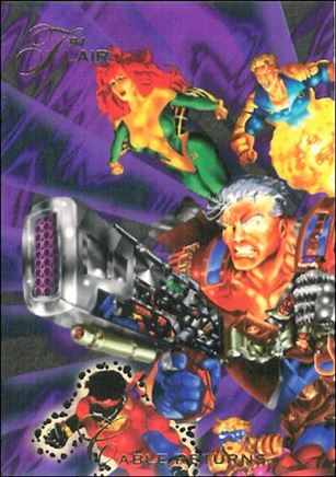 Marvel Annual Flair '94 (Base Set) card 112 Cable Returns