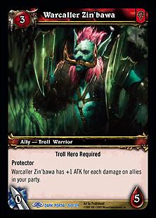 World of Warcraft: Through the Dark Portal (Base Set) card 240 Warcaller Zin'bawa