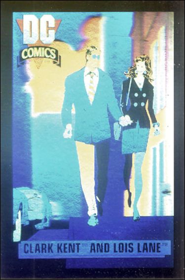 DC Cosmic Cards (Hologram Subset) card DCH1 Clark Kent and Lois Lane