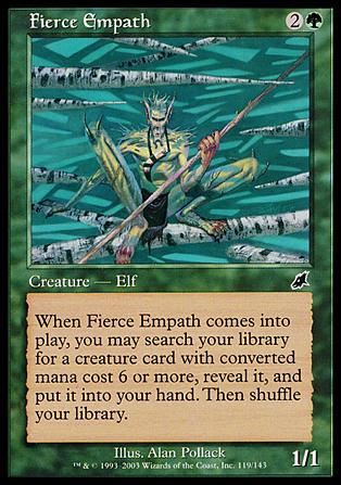 Magic the Gathering: Scourge (Base Set) card 119 Fierce Empath