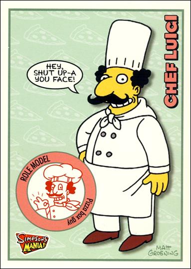 Simpsons Mania! (Base Set) card 24 Chef Luigi