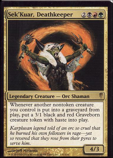 Magic the Gathering: Coldsnap (Base Set) card 131 Sek'Kuar, Deathkeeper