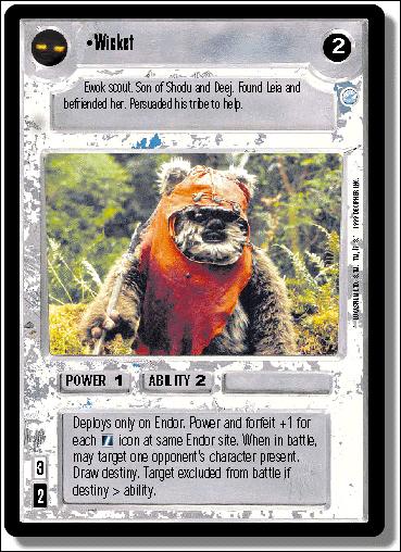 Star Wars: Endor Limited (Base Set) card 103 Wicket