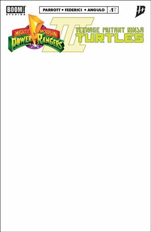 Mighty Morphin Power Rangers / Teenage Mutant Ninja Turtles III issue 1-F Blank Sketch Cover