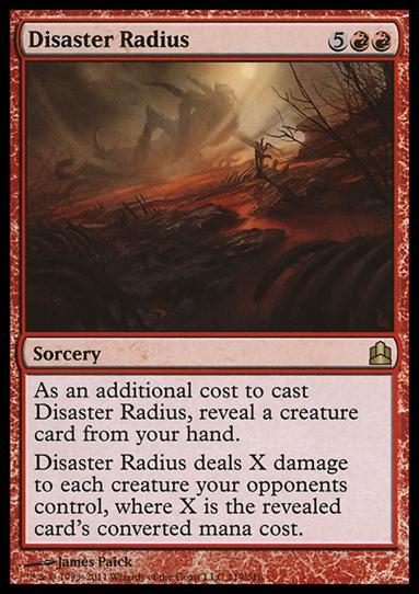 Magic the Gathering: Commander (Base Set) card 119 Disaster Radius