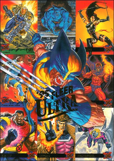 1995 Fleer Ultra X-Men (Promo) card NN 3 9-Card Panel (Perforated on Left Edge)