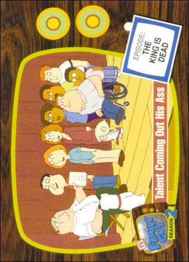 Family Guy Season Two (Base Set) card 31 Talent Coming Out His Ass