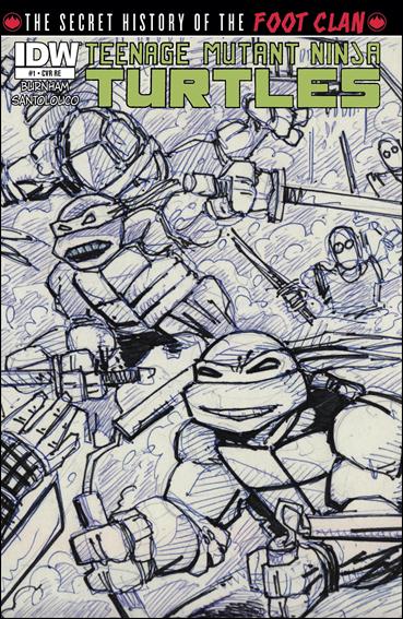 Teenage Mutant Ninja Turtles: The Secret History of the Foot Clan issue 1-F Kevin Eastman Jetpack Sketch Wrap Cover 1/1000