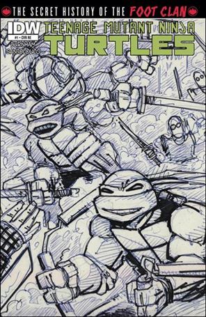 Teenage Mutant Ninja Turtles: The Secret History of the Foot Clan issue 1-F Kevin Eastman Jetpack Sketch Wrap Cover 1/1000