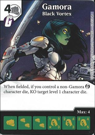 Marvel Dice Masters Avengers Infinity Campaign Box  card 24 Gamora: Black Vortex