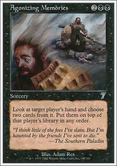 Magic the Gathering: 7th Edition (Base Set) card 117 Agonizing Memories