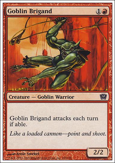 Magic the Gathering: 9th Edition (Base Set) card 190 Goblin Brigand