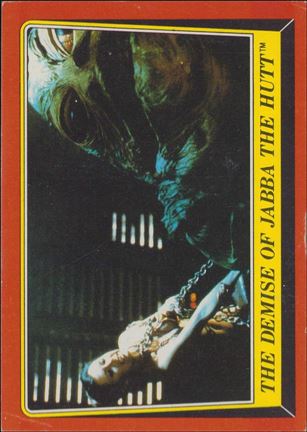 Star Wars: Return of the Jedi: Series 1 (Base Set) card 46 The Demise of Jabba the Hutt