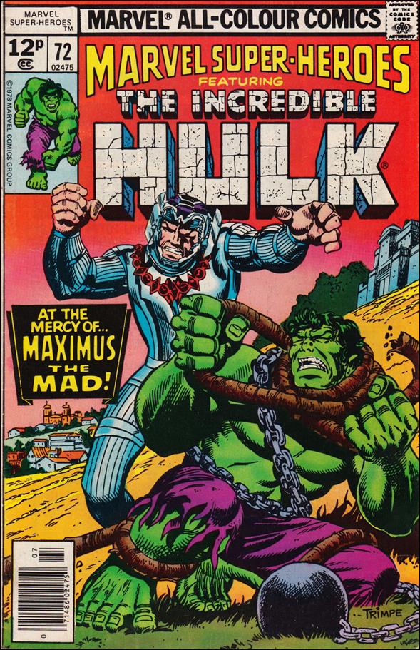 Marvel Super-Heroes (1967) issue 72-B UK Price Cover