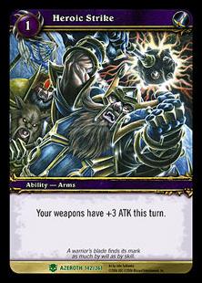 World of Warcraft: Heroes of Azeroth (Base Set) card 142 Heroic Strike