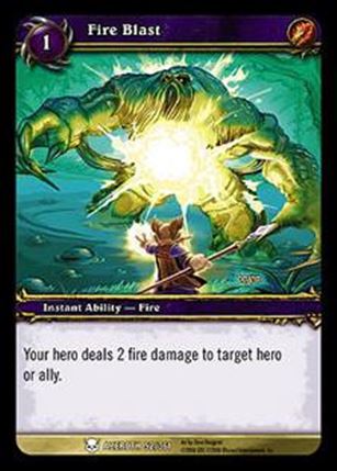 World of Warcraft: Heroes of Azeroth (Base Set) card 52 Fire Blast