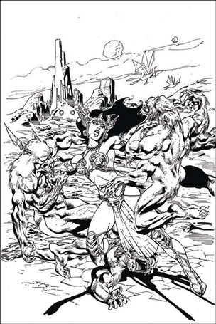 Dejah Thoris (2019) issue 3-I Roberto Castro 1:11 B&W Virgin Cover