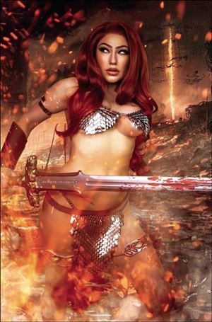Savage Red Sonja issue 3-F 1:10 Cosplay Virgin Photo Cover