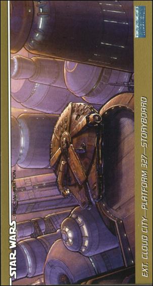 Star Wars Trilogy Special Edition Widevision  (Base Set) card 65 Ext. Cloud City - Platform 327 - Storyboard