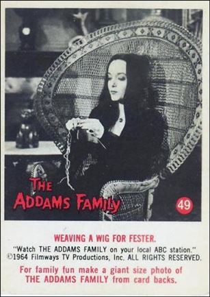 Addams Family (Base Set) card 49 Weaving a Wig for Fester