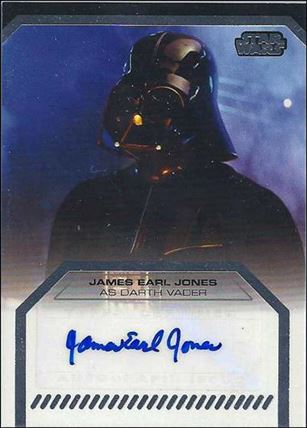 Star Wars Galactic Files (Autograph Subset) card nn9 James Earl Jones as Darth Vader 1/100 (1:3040 Pks)