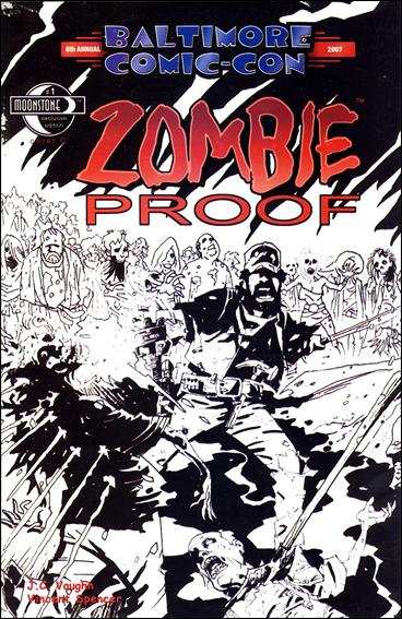 Zombie Proof issue 1-C Neil Vokes Black & White Baltimore Comic-Con Cover