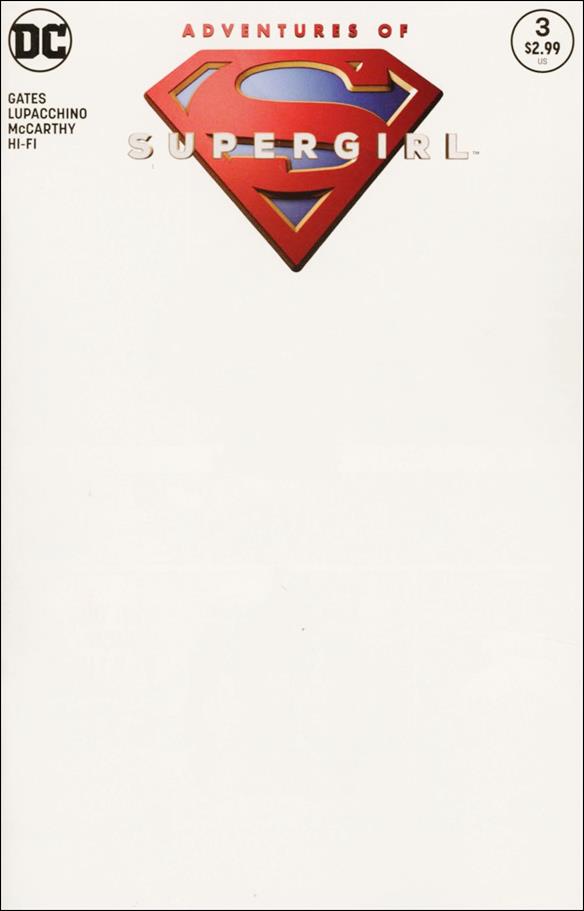 Adventures of Supergirl issue 3-B Blank/Sketch Cover