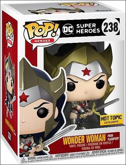 POP! Heroes figure 238 Wonder Woman From Flashpoint Hot Topic Exclusive