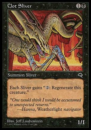 Magic the Gathering: Tempest (Base Set) card 114 Clot Sliver