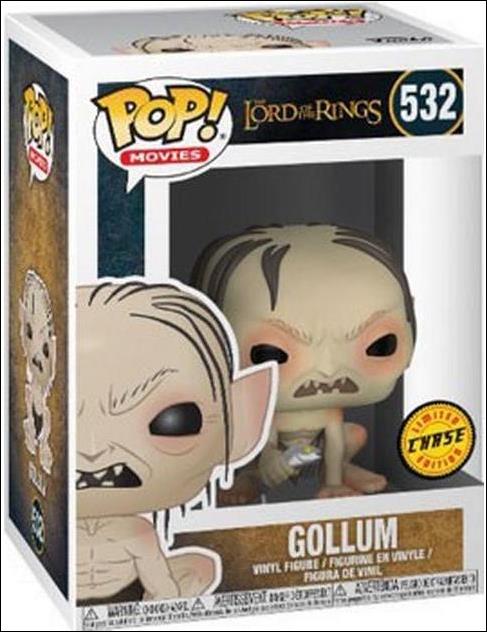 POP! Movies figure 532-B Gollum (w/ Fish) Chase