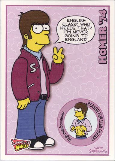 Simpsons Mania! (Base Set) card 32 Homer '74