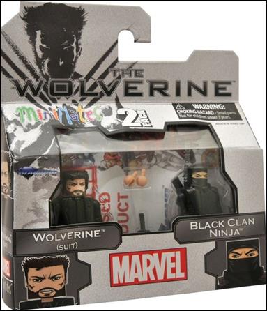 Marvel Minimates (Exclusives) figure 108 Wolverine (Suit) and Black Clan Ninja