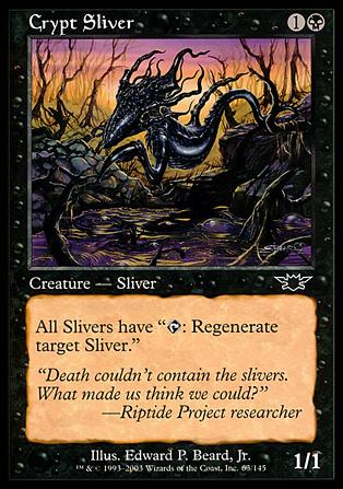 Magic the Gathering: Legions (Base Set) card 63 Crypt Sliver