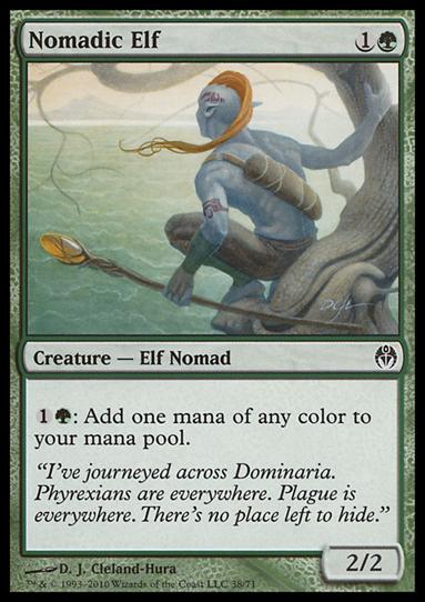 Magic the Gathering: Duel Decks: Phyrexia vs. the Coalition (Base Set) card 38 Nomadic Elf