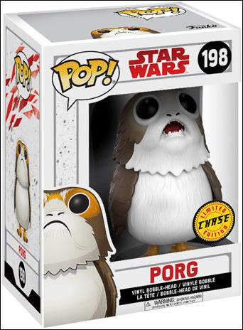 POP! Star Wars figure 198-B Porg (Open Mouth) Chase