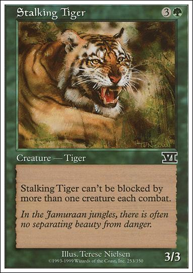 Magic the Gathering: 6th Edition (Base Set) card 253 Stalking Tiger