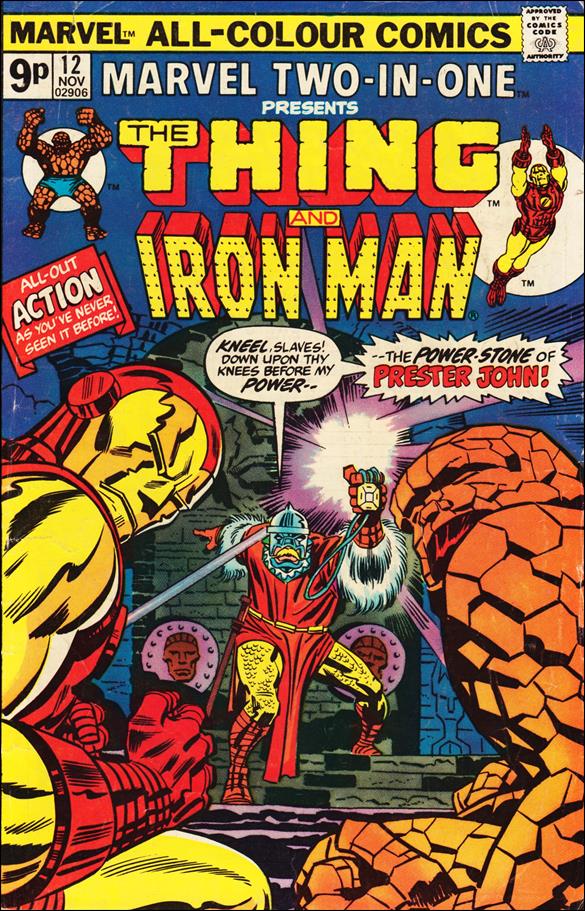 Marvel Two-in-One (1974) issue 12-B UK Price Cover