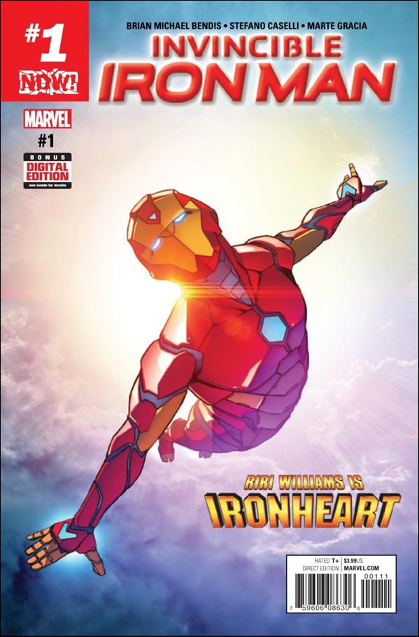 Invincible Iron Man (2017) issue 1 Stefano Caselli Cover