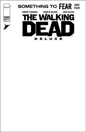 Walking Dead Deluxe issue 100-J Blank/Sketch Cardstock Cover