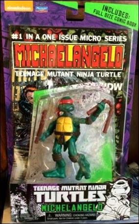 Teenage Mutant Ninja Turtles (2012) figure 50-B Original Comic Book Michelangelo with Comic