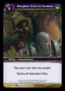 World of Warcraft: Through the Dark Portal (Base Set) card 88 Slaughter from the Shadows