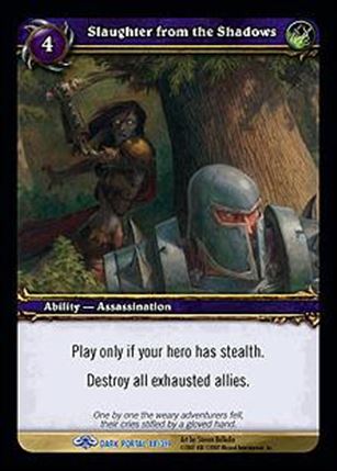 World of Warcraft: Through the Dark Portal (Base Set) card 88 Slaughter from the Shadows